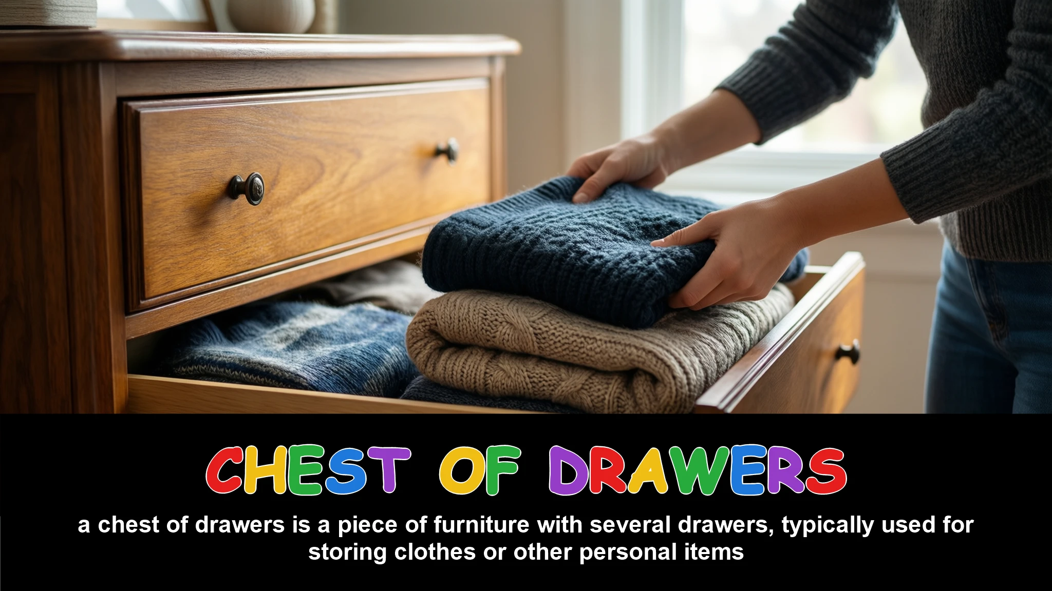 English Illustration for chest of drawers